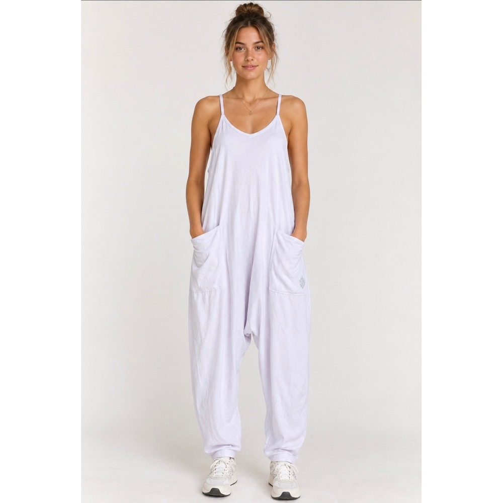 FP Movement Free People Hot Shot Jumpsuit Lavender Purple S Sleeveless Small